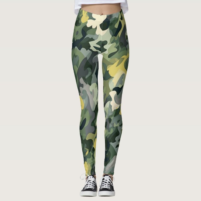 Schöne Tarnung Kunst Leggings (Vorderseite)