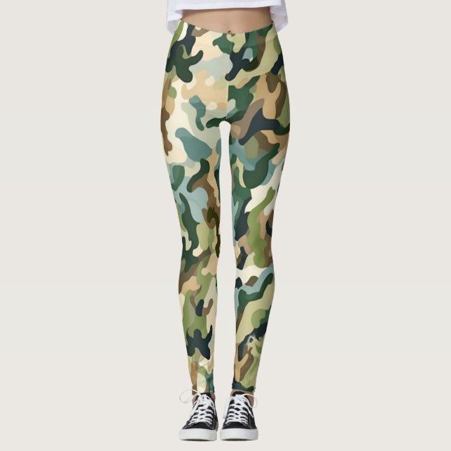 Schöne Tarnung Kunst Leggings (Vorderseite)