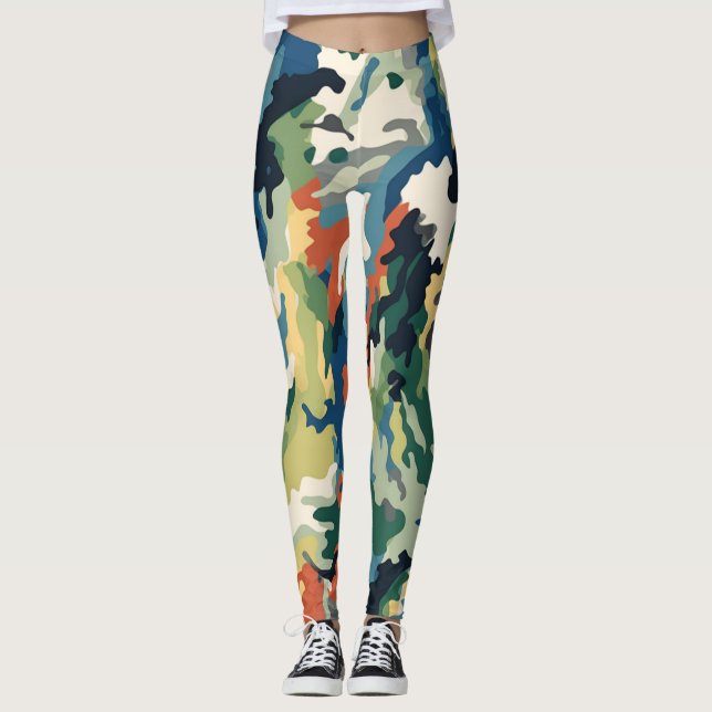 Schöne Tarnung Kunst Leggings (Vorderseite)