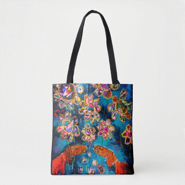 Schöne Taschentasche 'Daschunds in Love Tasche (Vorderseite)