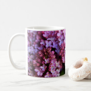 Schöne Tasse 11 oz mit lila Kunstwerken
