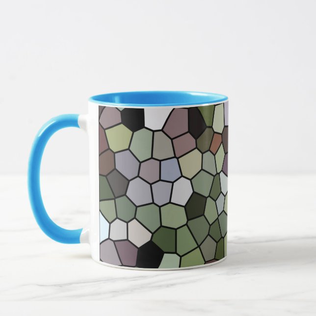 Schöne Tasse aus Mosaikteppich (Links)