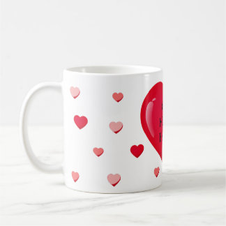 schöne Tasse des guten Morgens der Herz-Liebeform