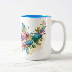 Schöne Tasse Schmetterlingsgetränk