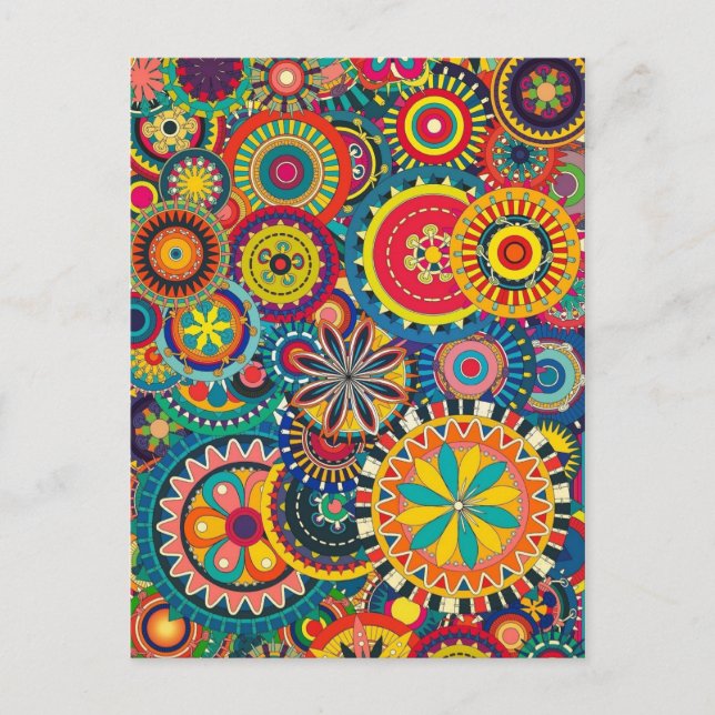 Schöne Textur blumenfarbenes Muster Postkarte (Vorderseite)