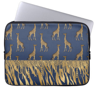 Schöne TierdruckGiraffe Bling Tiger Chic Laptopschutzhülle