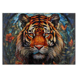 Schöne Tiger Glas Schneidbrett Schneidebrett