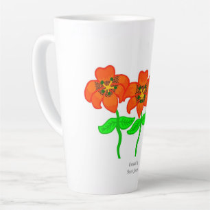 Schöne Tiger Lilies Große Latte Tasse