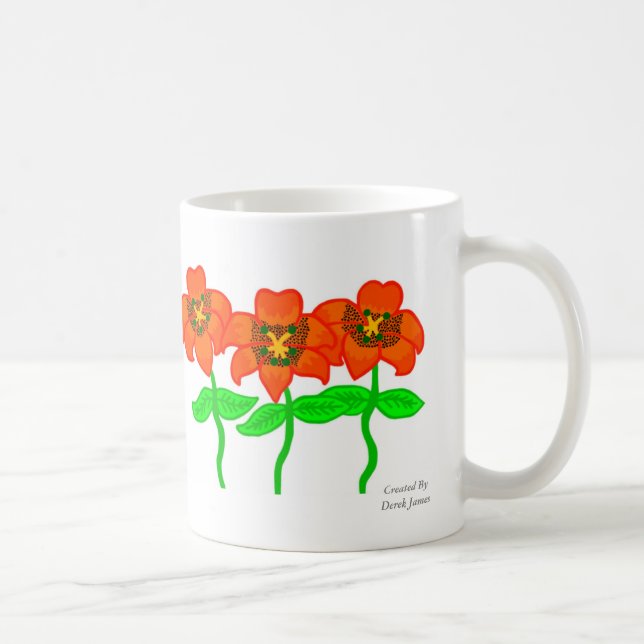 Schöne Tiger Lilies Kaffee Tasse (Rechts)