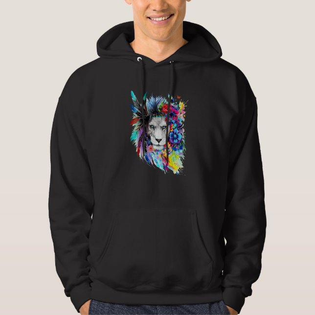 Schöne Tigerarbeit Art King of Animal for Men Wome Hoodie (Vorderseite)