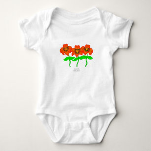 Schöne Tigerlilien Baby-Jersey-Body Baby Strampler