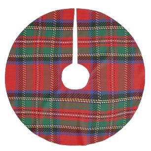 Schöne traditionelle schottische Sie müssen Xmas h Polyester Weihnachtsbaumdecke