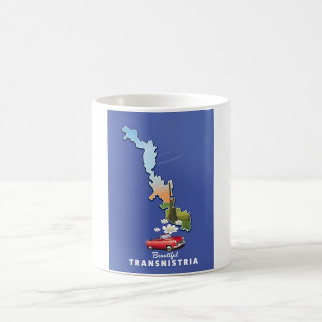 Schöne Transnistrien-Karte Kaffeetasse (Mittel)