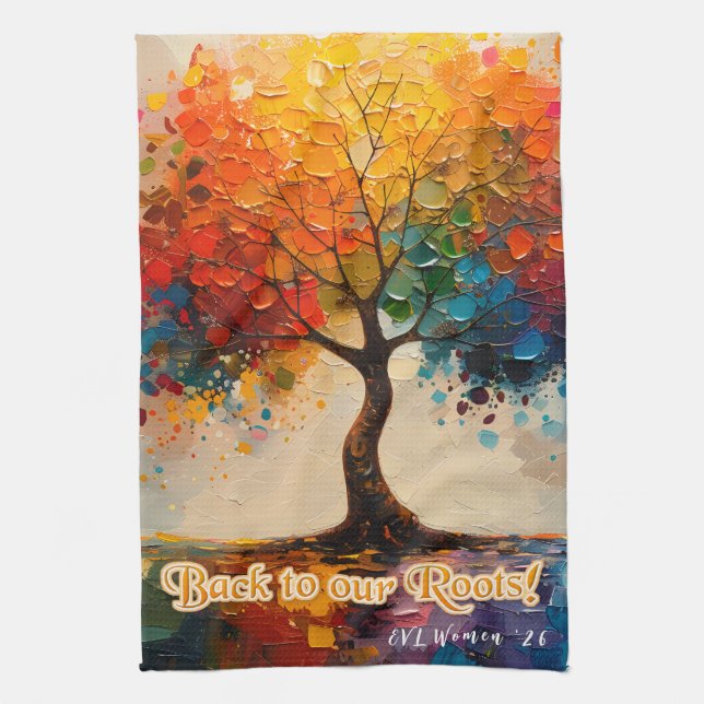 Schöne Tree of Life Küchenhandtücher Geschirrtuch (Vertikal)