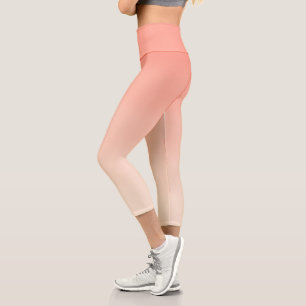 Schöne trendige abstrakte Korallenrosa-Farbenverla Capri Leggings