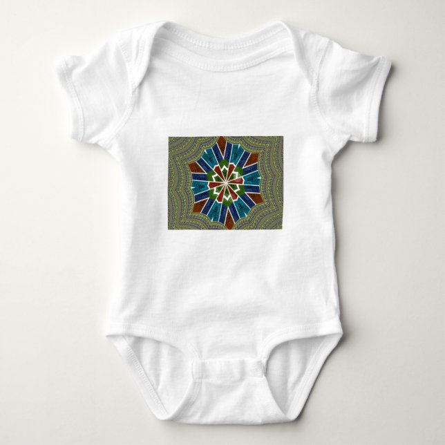 Schöne trendy asiatische Textil Design Kunst druck Baby Strampler (Vorderseite)