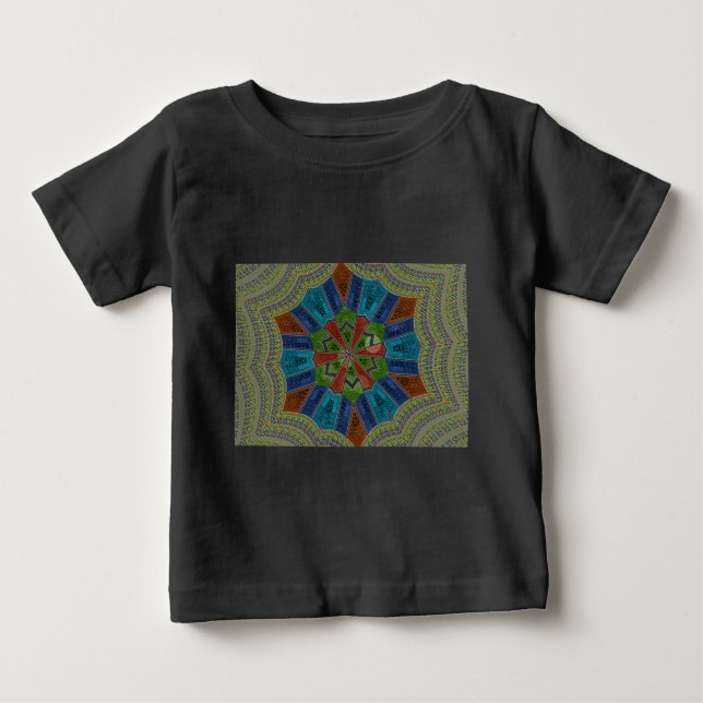 Schöne trendy asiatische Textil Design Kunst druck Baby T-shirt (Vorderseite)