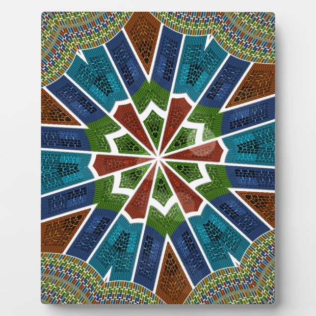 Schöne trendy asiatische Textil Design Kunst druck Fotoplatte (Vorderseite)
