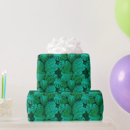 Schöne tropische Blätter Geschenkpapier