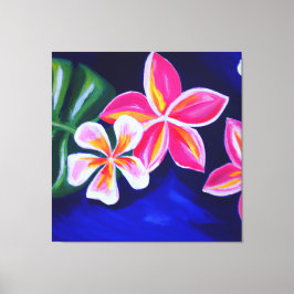 Schöne tropische Blumenmalerei Leinwand pri