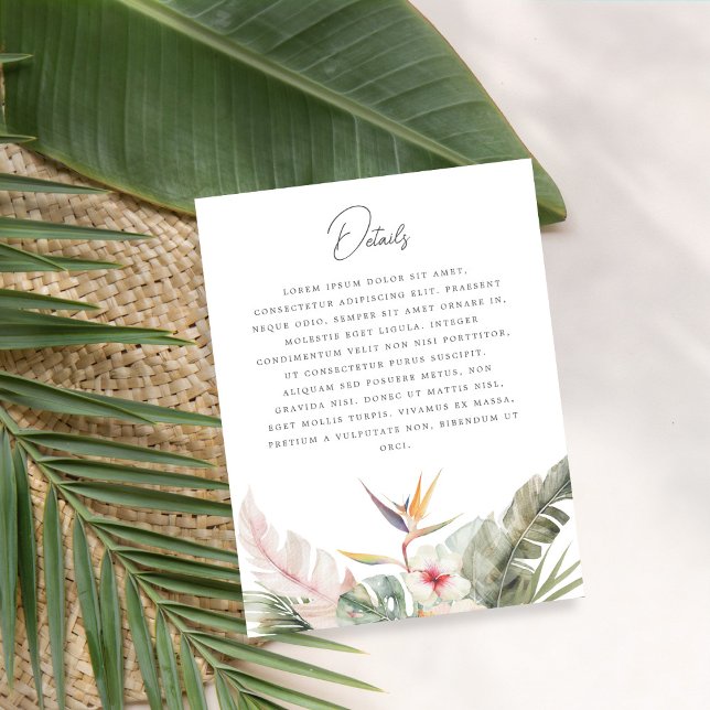 Schöne tropische botanische Hochzeitskarte Einladung (Von Creator hochgeladen)