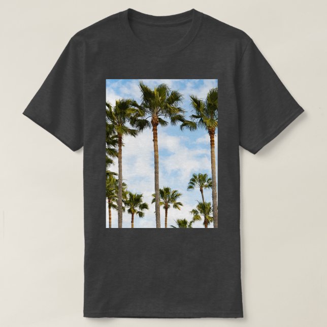 Schöne tropische Palmen T-Shirt (Design vorne)