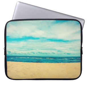 Schöne tropische Strand- und Meereslandschaft Laptopschutzhülle