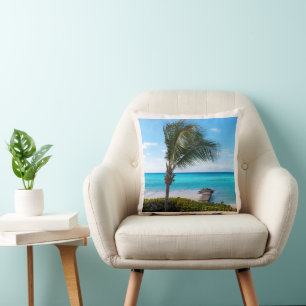 Schöne tropische Strandbrise Palme Kissen