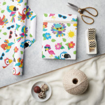 Schöne tropische Vögel farbenfrohe Paradies Muster