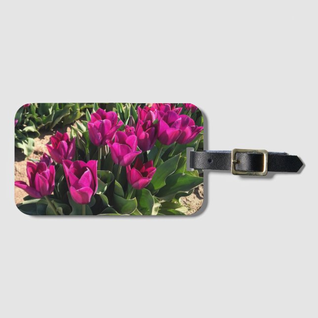 Schöne Tulips Gepäckanhänger (Vorderseite (Horizontal))