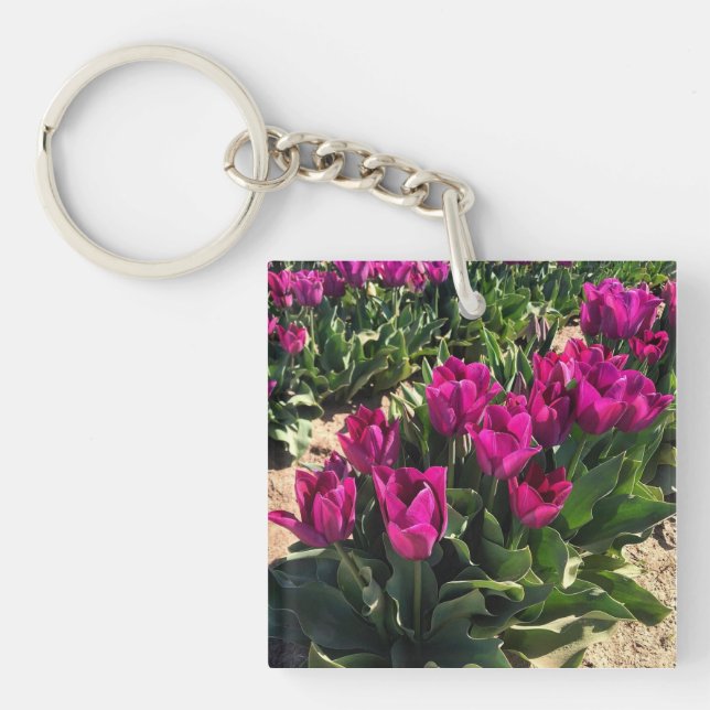Schöne Tulips Schlüsselanhänger (Vorderseite)