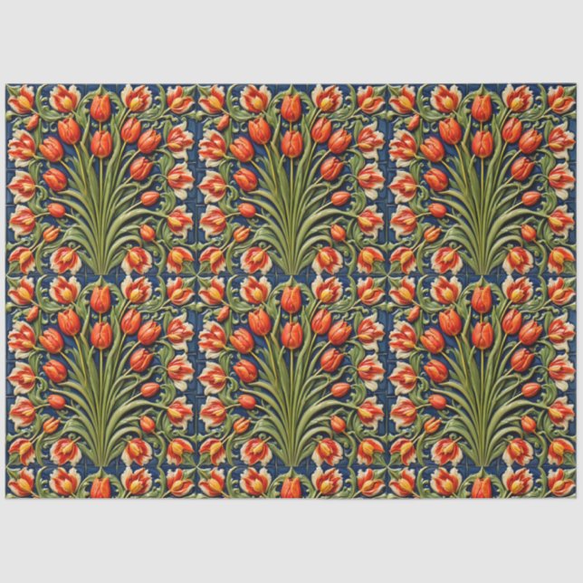 Schöne Tulips Trendy Collection Seidenpapier (Vorderseite)