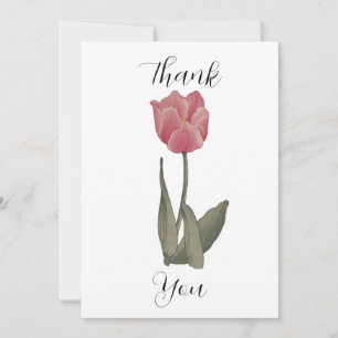 Schöne Tulpe Dankeskarte