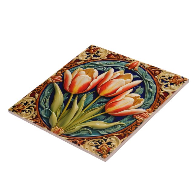 Schöne Tulpen Moderne Kollektion Fliese (Seite)