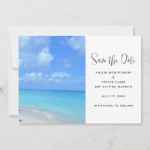 Schöne türkisfarbene tropische Strandhochzeit