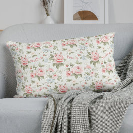 Schöne überall in Rosa Rose Name Dekokissen