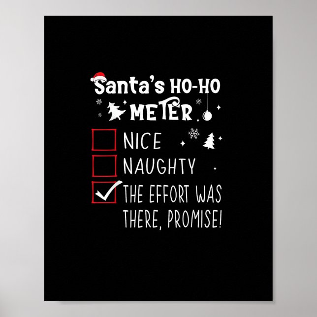 Schöne Unartige Der War Da Versprechen Weihnachten Poster (Vorne)