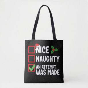 Schöne Unartige Ein Versuch Wurde Gemacht Weihnach Tasche