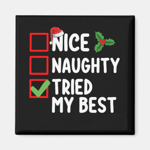 Schöne Unartige Habe mein Bestes Weihnachtsliste F Magnet