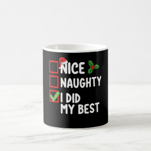 Schöne Unartige Ich Habe Meine Beste Weihnachtslis Kaffeetasse