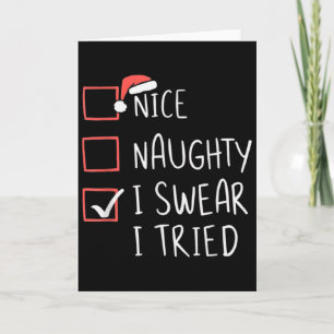 Schöne Unartige Ich Schwöre Ich Habe Weihnachten S Karte
