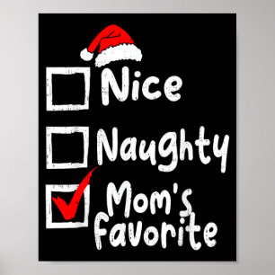 Schöne unartige Lieblingsliste der Mutter für lust Poster