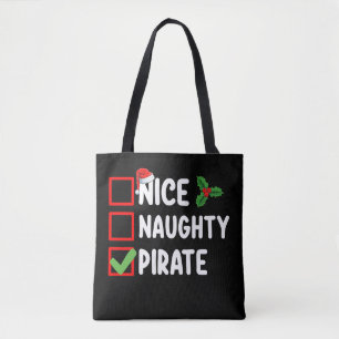 Schöne unartige Piratenfamilie passende Weihnachts Tasche