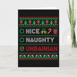 Schöne Unartige Ukrainische Hässliche Weihnachten Karte