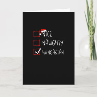 Schöne unartige ungarische Weihnachtsbräuche Karte