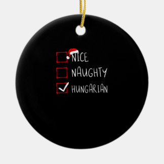 Schöne unartige ungarische Weihnachtsbräuche Keramik Ornament