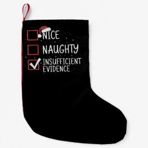 Schöne Unartige Unzureichende Beweise Weihnachten Kleiner Weihnachtsstrumpf