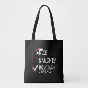 Schöne Unartige Unzureichende Beweise Weihnachten Tasche