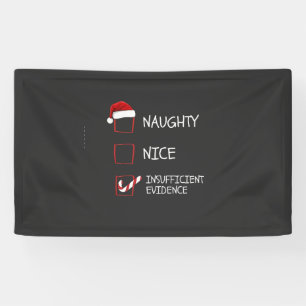 Schöne Unartige Unzureichende Beweise Weihnachtsma Banner