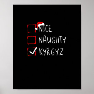 Schöne Unartige Weihnachten Kirgisistan Erbe   Poster